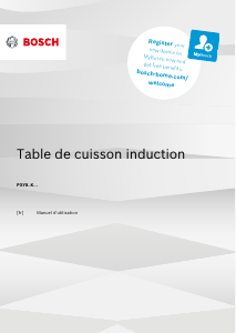 Mode d’emploi Bosch PXY875KW1EB Table de cuisson