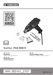 Manual Parkside PHLG 2000 F5 Heat Gun