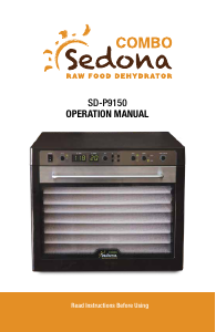 Manual Sedona SD-P9150-B Food Dehydrator