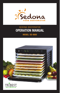 Manual Sedona SD-S9000-B Food Dehydrator