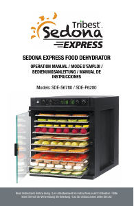 Manual Sedona SDE-S6780-B Food Dehydrator