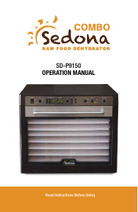 Manual Sedona SD-S9150-B Food Dehydrator