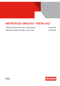 Instrukcja Franke FCB 4001 NF S BK Lodówko-zamrażarka