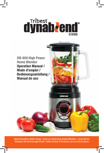 Manual Tribest DB-950-A Dynablend Clean Blender