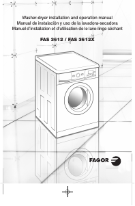 Mode d’emploi Fagor FAS 3612 Lave-linge séchant