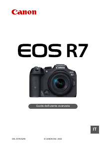 Manuale Canon EOS R7 Fotocamera digitale
