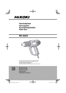 Bruksanvisning Hikoki RH 650V Varmluftpistol