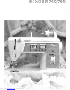 Manual Singer 760 Sewing Machine