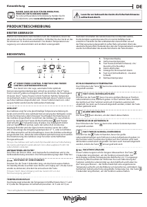 Bedienungsanleitung Whirlpool SP40 802 2 Kühl-gefrierkombination