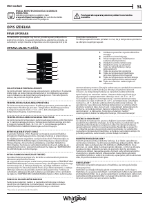 Priročnik Whirlpool W9 931D KS 3 Hladilnik in zamrzovalnik