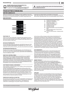 Bedienungsanleitung Whirlpool W9 931D KS 3 Kühl-gefrierkombination