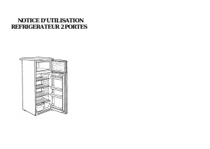 Mode d’emploi Curtiss DP266 Réfrigérateur combiné