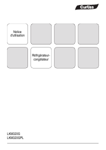 Mode d’emploi Curtiss LKM 320 G Réfrigérateur combiné