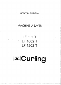 Mode d’emploi Curling LF 802 T Lave-linge