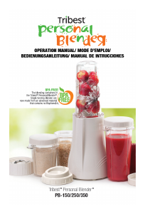 Manual Tribest PB-150-A Personal Blender