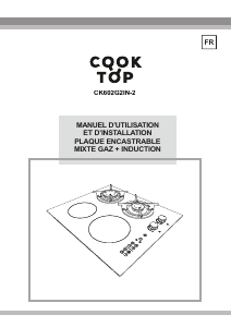 Mode d’emploi Cooktop CK602G2IN-2 Table de cuisson