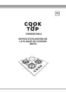 Mode d’emploi Cooktop CK603G1VN-2 Table de cuisson