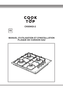 Mode d’emploi Cooktop CK604GI-2 Table de cuisson