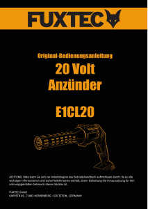 Bedienungsanleitung Fuxtec FX-E1CL20 Grillstarter