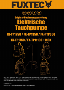 Handleiding Fuxtec FX-TP1350 Tuinpomp