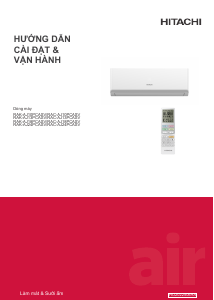 Hướng dẫn sử dụng Hitachi RAC-AJ13PCASV Máy điều hòa không khí
