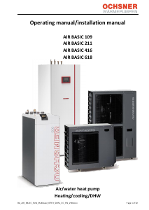 Manual Ochsner Air Basic 618 C12B T200 Heat Pump