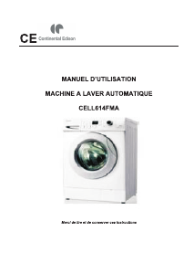 Mode d’emploi Continental Edison CELL614FMA Lave-linge