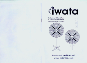 Manual Iwata TORNADO 30RW Fan