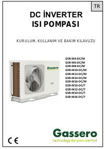 Kullanım kılavuzu Gassero GSR-M12-DC/T Isı pompası