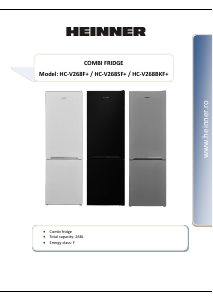Manual Heinner HC-V268BKF+ Fridge-Freezer