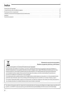 Manual de uso Samsung AM112JNCDKH/EU Aire acondicionado