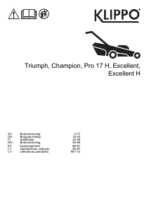 Käyttöohje Klippo Pro 17 H Ruohonleikkuri