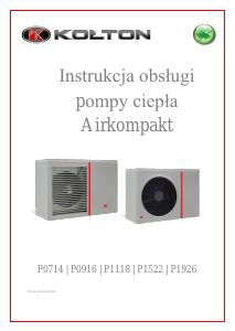 Instrukcja Kołton P0714 Pompa ciepła