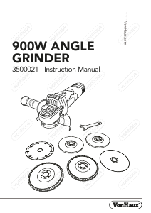 Manual VonHaus 3500021 Angle Grinder