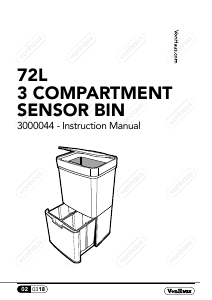 Manual VonHaus 3000044 Trash Can