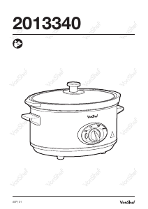 Bedienungsanleitung VonShef 2013340 Slow cooker