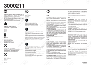 Manuale VonHaus 3000211 Cassettiera