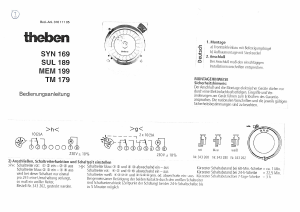 Bedienungsanleitung Theben MEM 199 Zeitschaltuhr