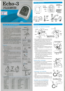 Handleiding Echowell Echo 3 Fietscomputer