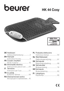 Manuale Beurer HK 44 Cosy Pad riscaldanti