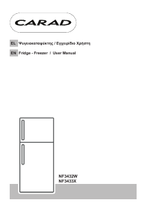 Handleiding Carad NF3433X Koel-vries combinatie