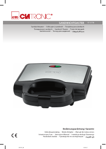 Manual de uso Clatronic ST 3778 Grill de contacto