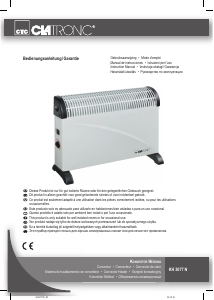 Manual de uso Clatronic KH 3077 N Calefactor