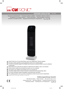 Manual de uso Clatronic HL 3763 Calefactor