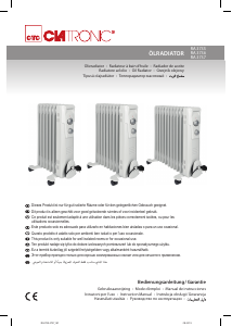 Manual de uso Clatronic RA 3737 Calefactor