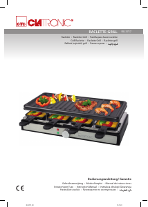 Használati útmutató Clatronic RG 3757 Raclette grillsütő
