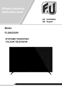 Handleiding F&U FLQ6522UH LED televisie