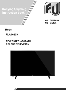 Handleiding F&U FLA4020H LED televisie