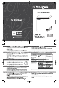 Handleiding Morgan MCF-2258L Vriezer