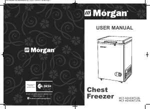 Handleiding Morgan MCF-ADVENT120L Vriezer